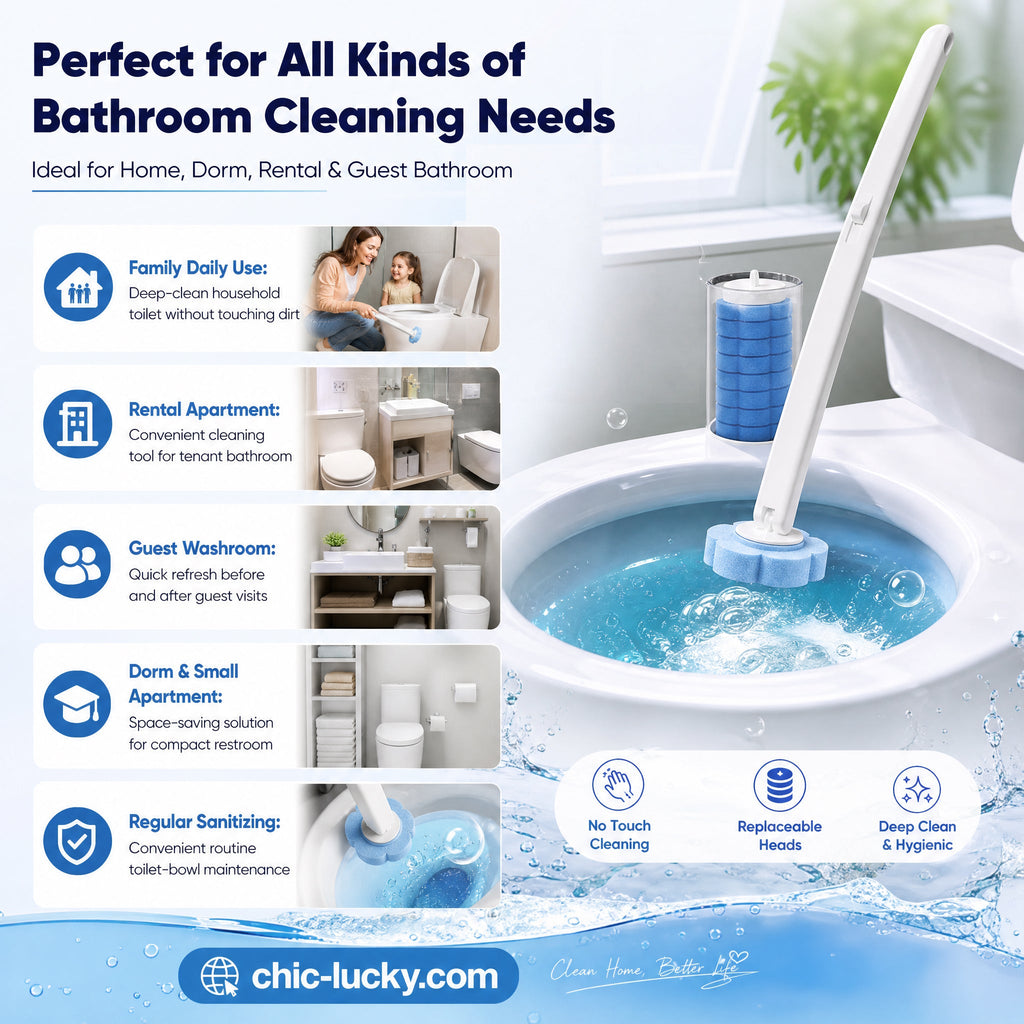 ⏳⚡50K+ SOLD!🚽💦Hands-Free Cleaning Gadget🧽Disposable toilet cleaning tool