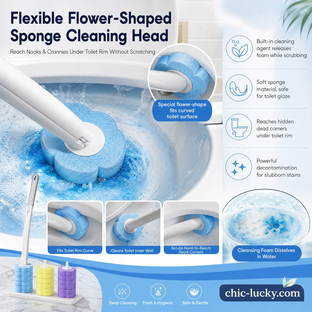 ⏳⚡50K+ SOLD!🚽💦Hands-Free Cleaning Gadget🧽Disposable toilet cleaning tool