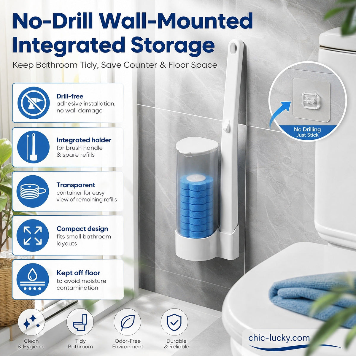 ⏳⚡50K+ SOLD!🚽💦Hands-Free Cleaning Gadget🧽Disposable toilet cleaning tool