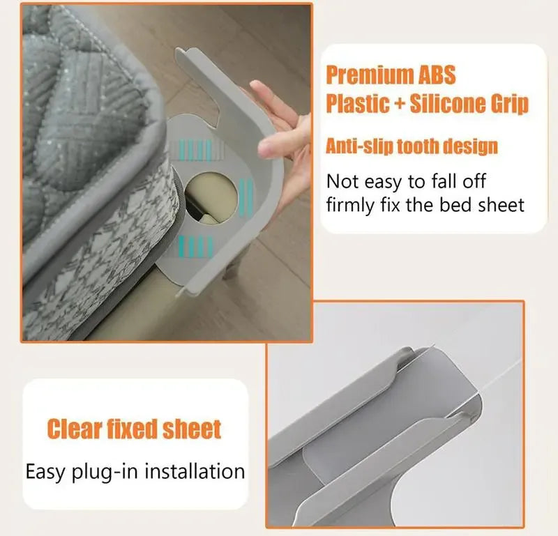 Stay-Put Fitted Sheet Corner Holders, 4-Pack