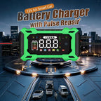 ⏳⏳Time-Limited Special⏰12V 6A Smart Car Battery Charger – Pulse Repair Technology, Auto Maintain & Desulfation