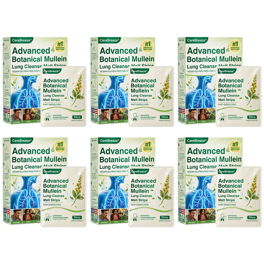 CareBreeze® Advanced Botanical Mullein Lung Cleanse Melt Strips