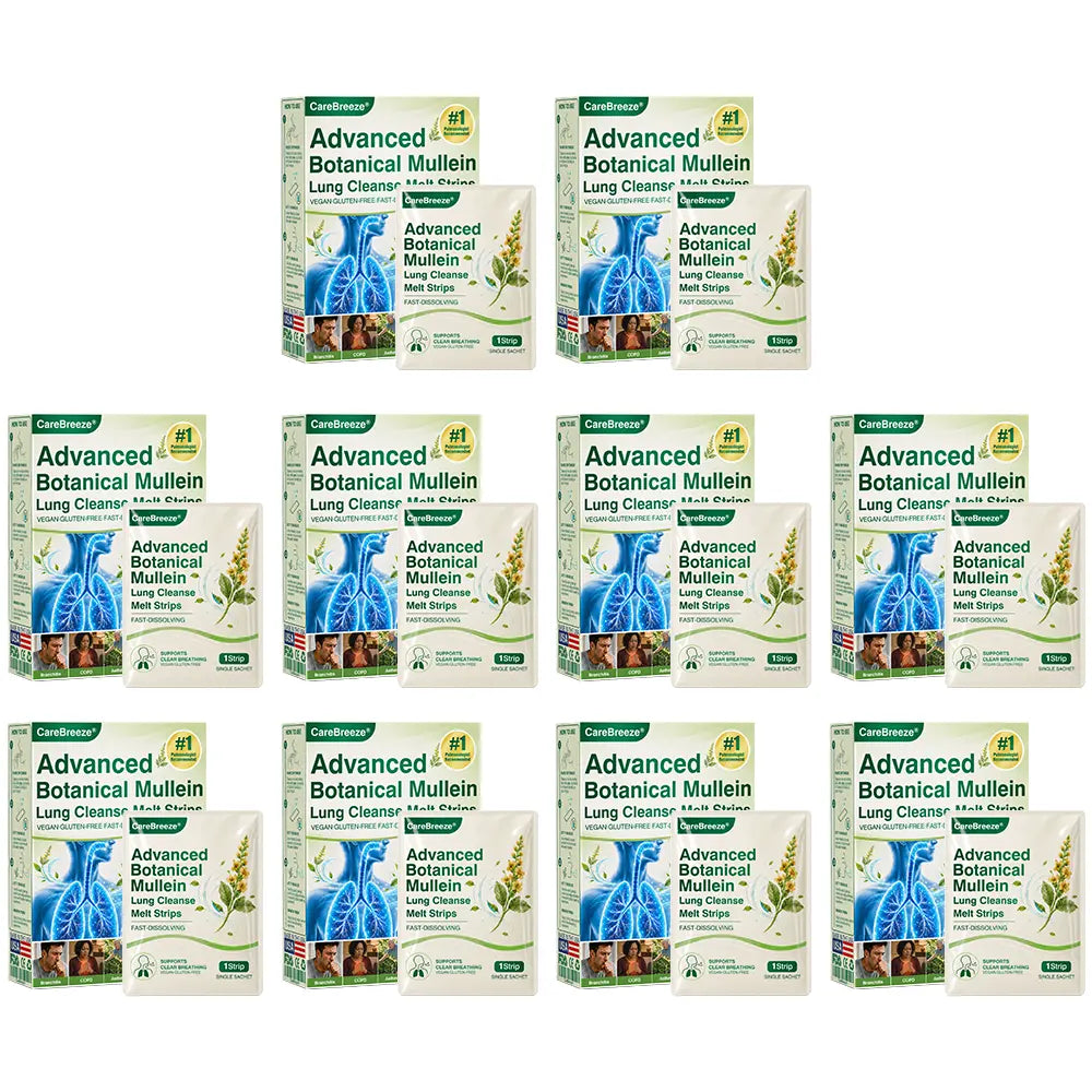 CareBreeze® Advanced Botanical Mullein Lung Cleanse Melt Strips