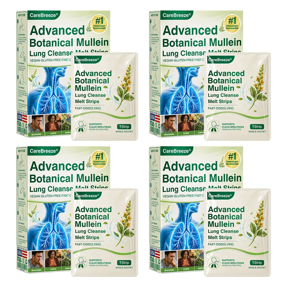 CareBreeze® Advanced Botanical Mullein Lung Cleanse Melt Strips
