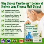 CareBreeze® Advanced Botanical Mullein Lung Cleanse Melt Strips