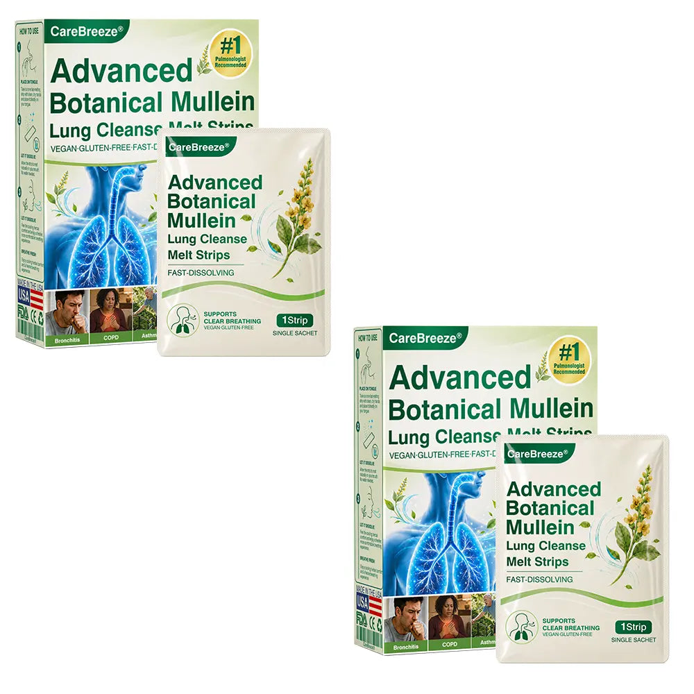 CareBreeze® Advanced Botanical Mullein Lung Cleanse Melt Strips