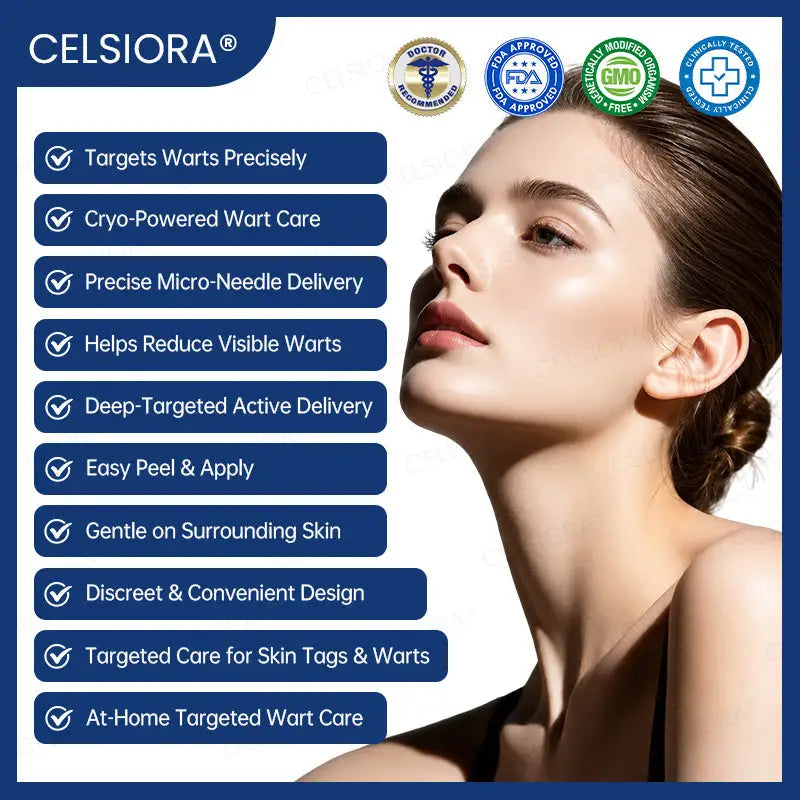 Celsiora® 7-Day MicroNeedle Skin Tag & Wart Removal Patch