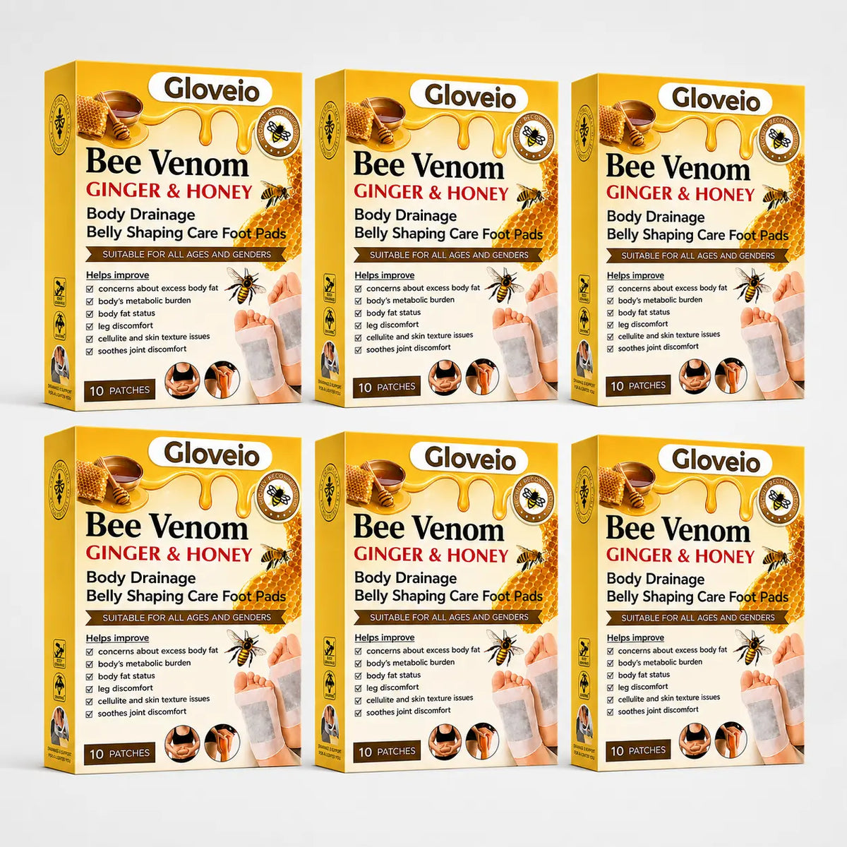 GloveioTM Bee Venom Foot Patches