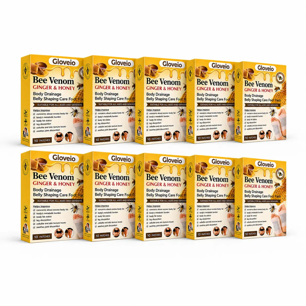 GloveioTM Bee Venom Foot Patches