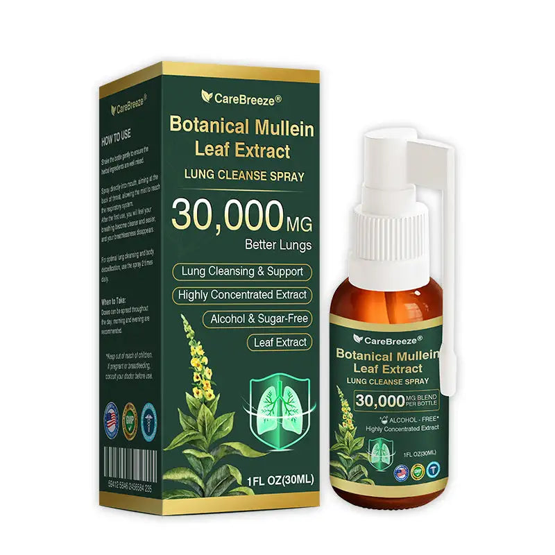 CareBreeze® Botanical Mullein Leaf Extract Lung Cleanse Spray