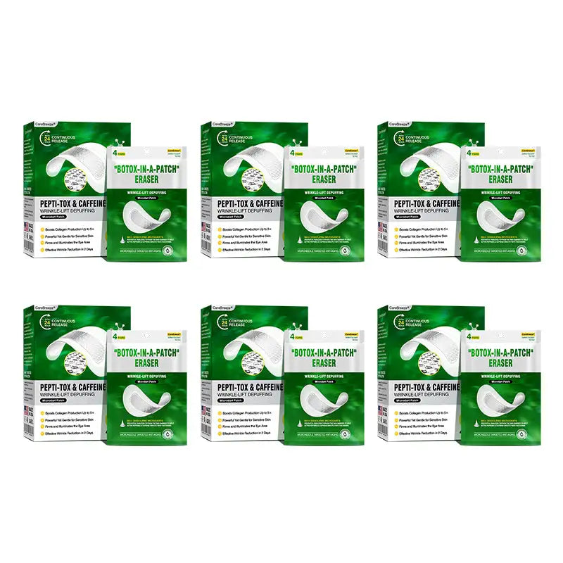 CareBreeze® Pepti-Tox & Caffeine Shot Wrinkle-Lift Depuffing Microdart Patch