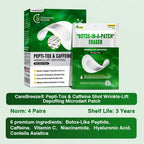 CareBreeze® Pepti-Tox & Caffeine Shot Wrinkle-Lift Depuffing Microdart Patch