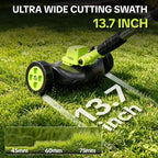 🌿⚡21V 3-in-1 Cordless String Trimmer, Edger & Mini Mower – 2 Batteries Included