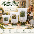 Plant Frost Cover Nonwoven Reusable Warm Shrubs Blanket