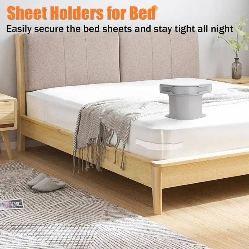 Stay-Put Fitted Sheet Corner Holders, 4-Pack